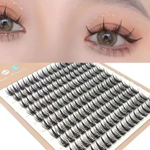 3D Fluffy Single Cluster False Lashes Volume Fans Individual Eyelash Segmented Natural Fake Lashes For Eyelash Extension Cilios